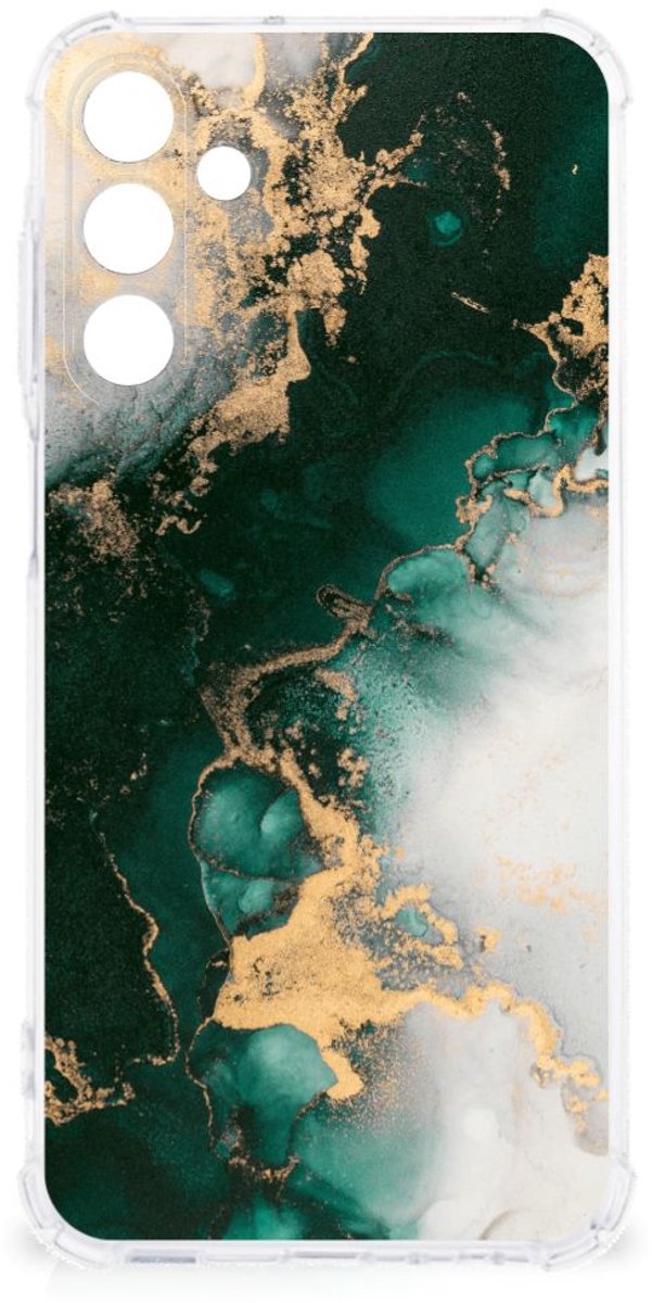 Anti-Shock Hoesje voor Samsung Galaxy A15 Marmer Groen