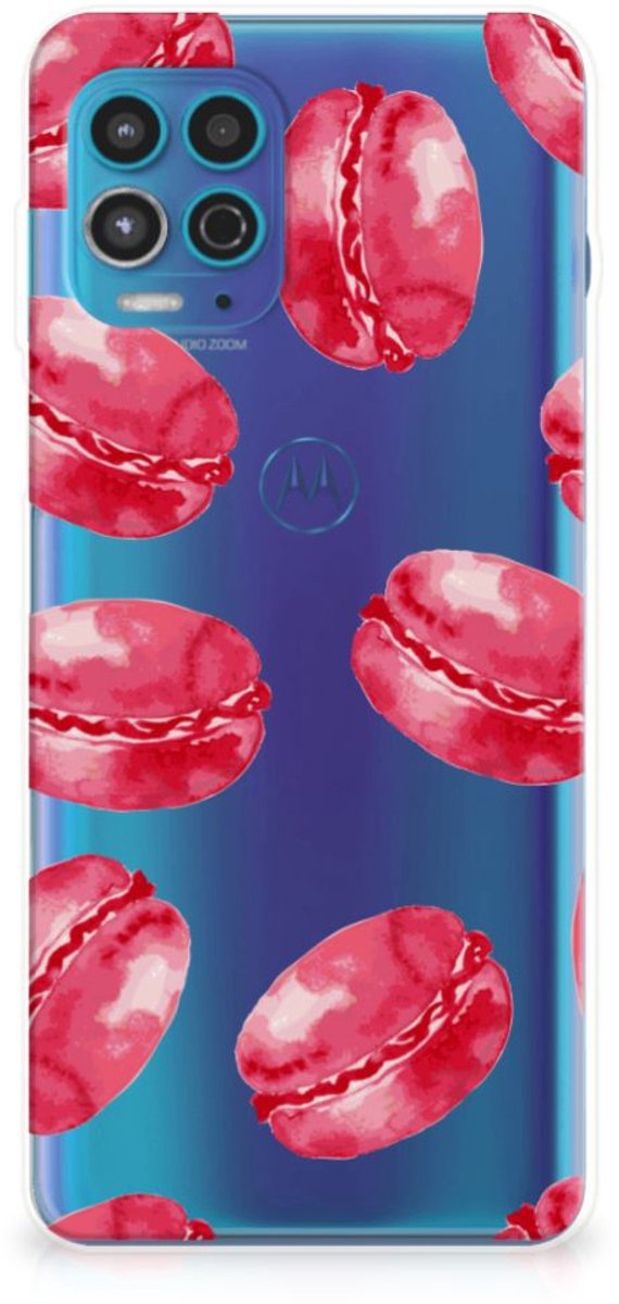 Motorola Moto G100 Siliconen Case Pink Macarons