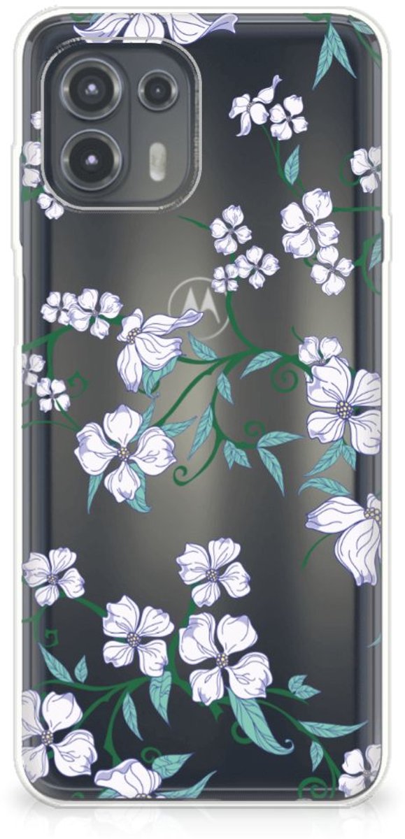 Motorola Edge 20 Lite Uniek TPU Case Blossom White