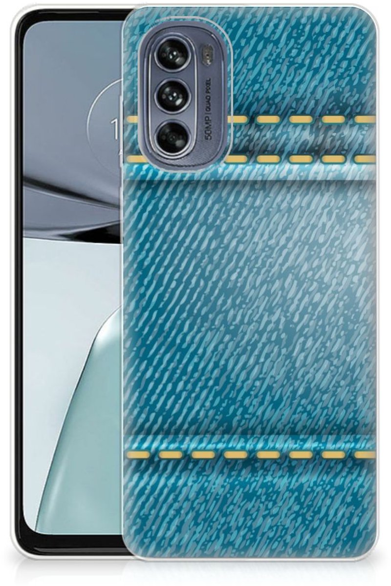 Motorola Moto G62 5G Silicone Back Cover Jeans