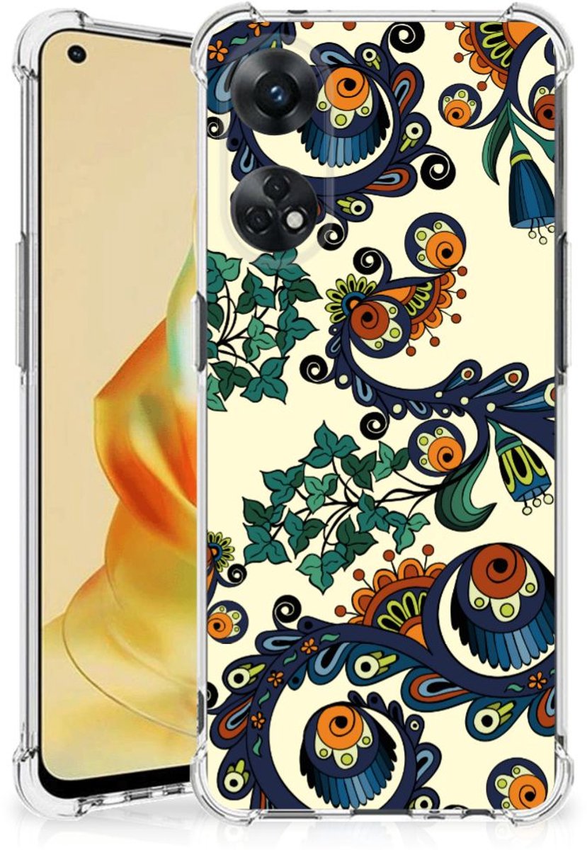 Anti Shock Case OPPO Reno8 T 4G Barok Flower