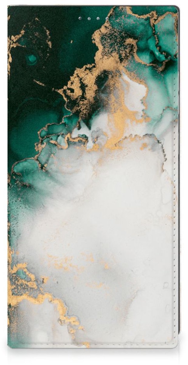 Standcase voor Samsung Galaxy S24 Ultra Marmer Groen