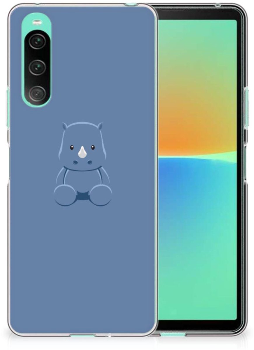 Sony Xperia 10 V Telefoonhoesje met Naam Baby Rhino