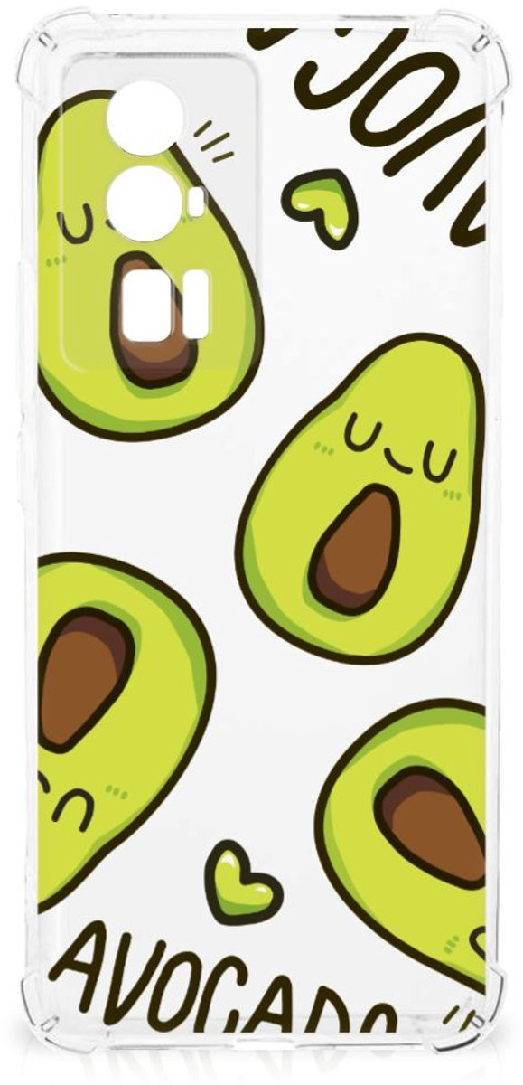 Xiaomi Poco F5 Pro Stevig Bumper Hoesje Avocado Singing