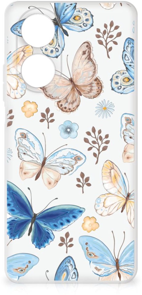 TPU Hoesje voor OPPO A58 4G Vlinder