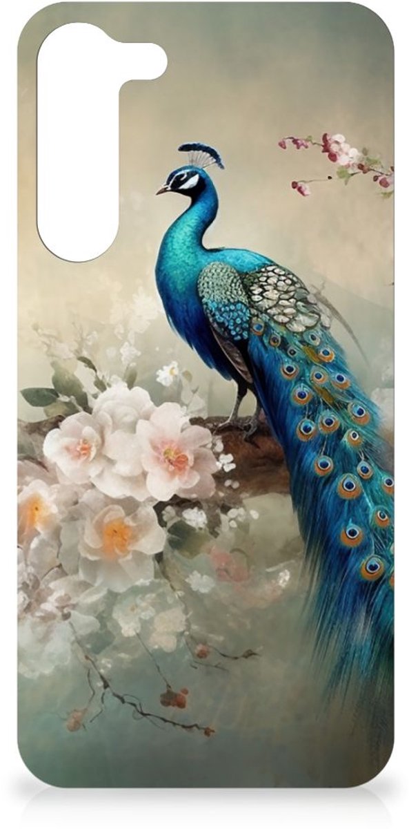 Case Anti-shock voor Samsung Galaxy S23 Plus Vintage Pauwen