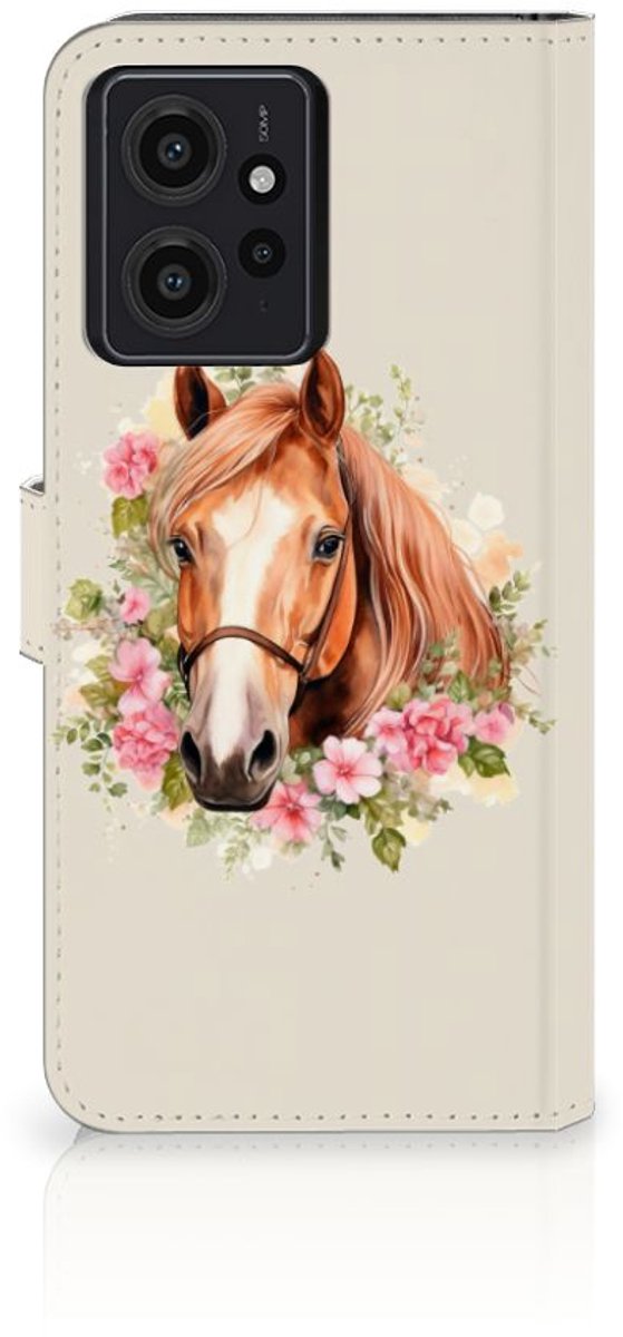 Telefoonhoesje met Pasjes voor Xiaomi Redmi Note 12 4G Paard