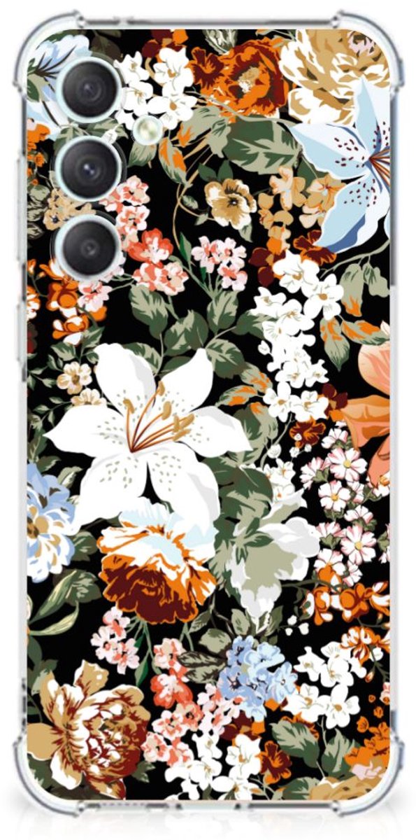 Case voor Samsung Galaxy S23 FE Dark Flowers