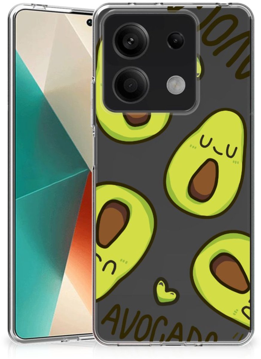 Xiaomi Redmi Note 13 5G Telefoonhoesje met Naam Avocado Singing