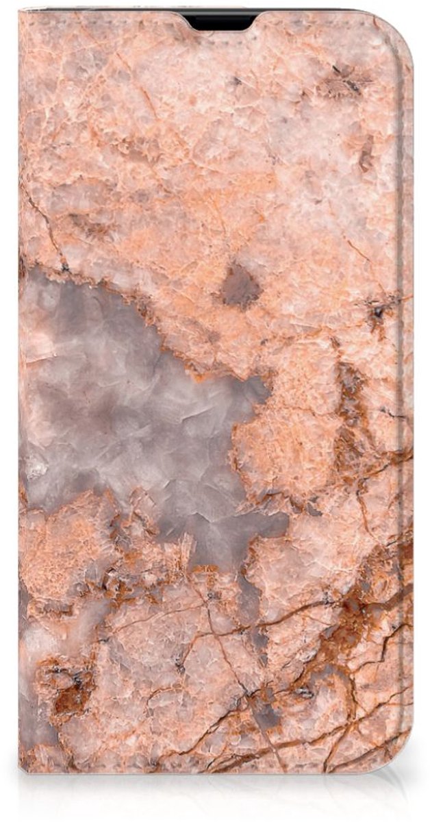 iPhone 13 Pro Standcase Marmer Oranje