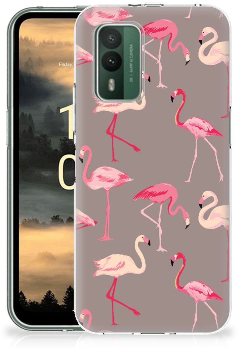 Nokia XR21 TPU Hoesje Flamingo