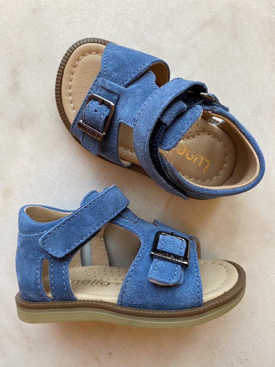 Lunella sandaal blauw maat 19 met verstevigde hiel