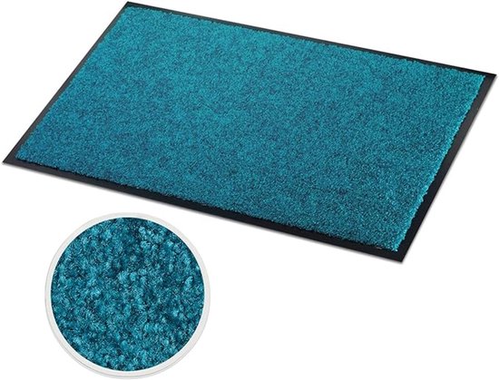 use & wash Paillasson - Use&Wash - Tapis de passage à sec - Turquoise - 200 x 200 cm