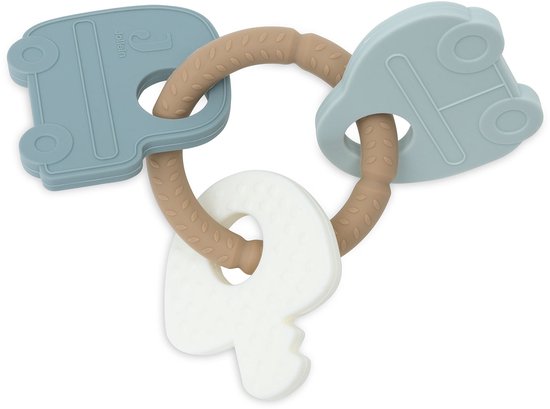 Jollein Baby Siliconen Bijtring Sleutelbos - On The Go van Jollein — afbeelding 4
