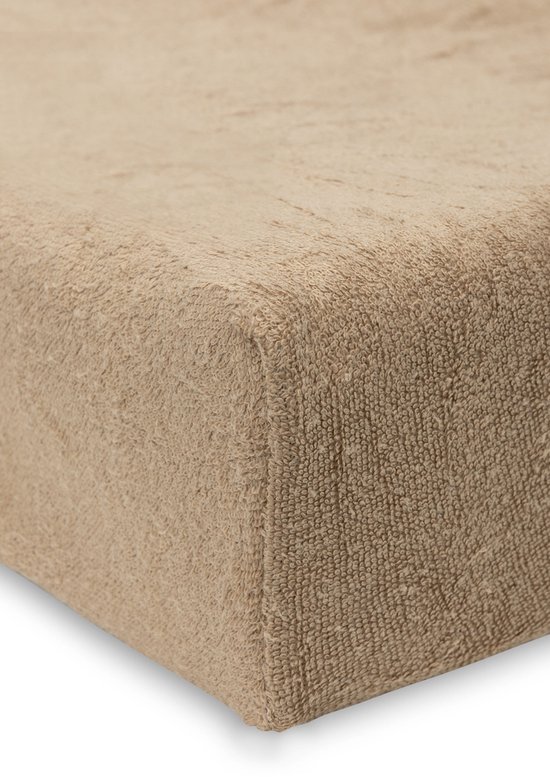 Jollein Aankleedkussenhoes Badstof 50x70cm - Zachte Hoes Baby Aankleedkussen - Sea Green/Biscuit - 2 Stuks — afbeelding 4