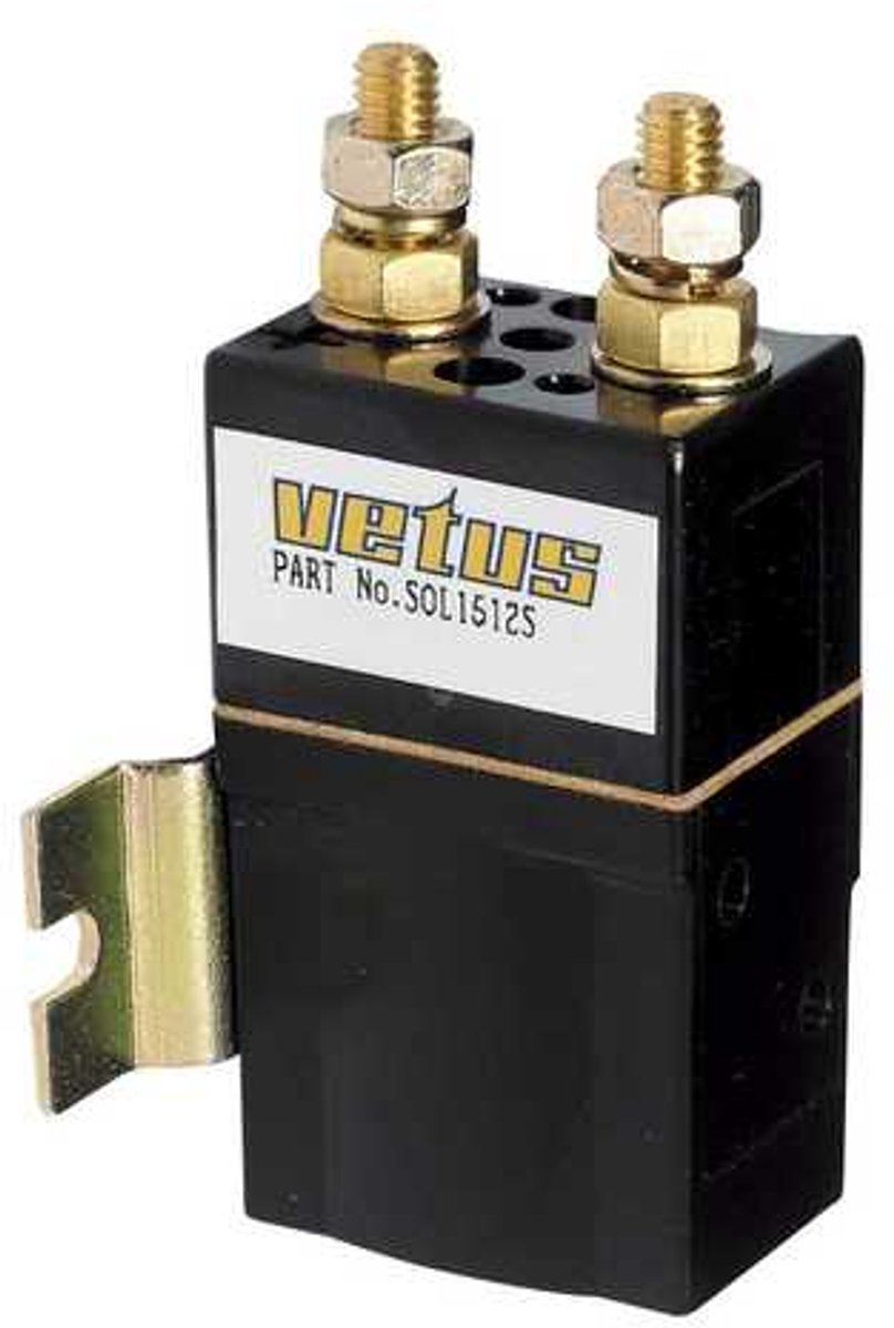 VETUS enkel Relais 12 Volt 1500W M6 terminals | SOL1512S
