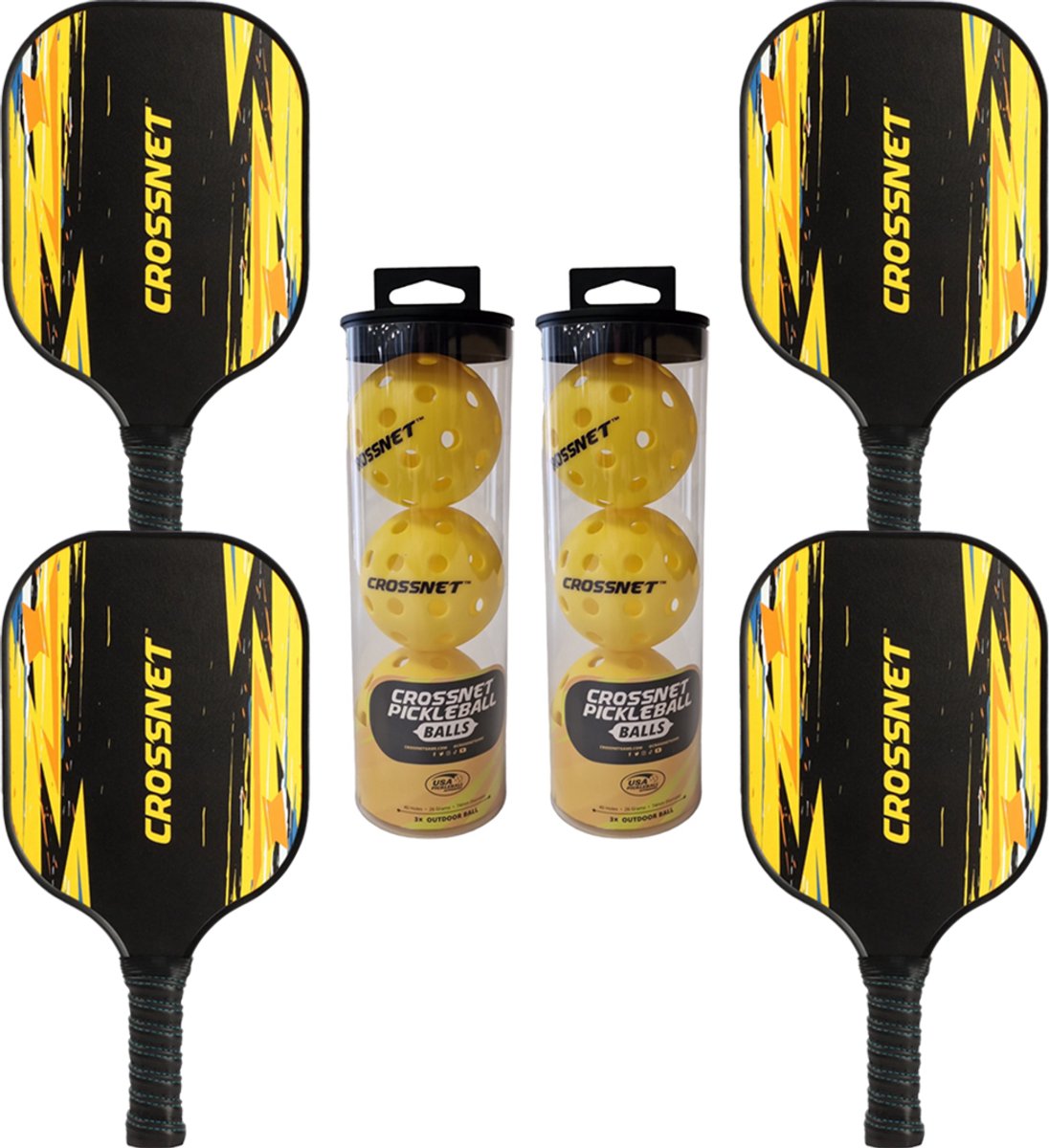 Crossnet - Pickleball set - Pro - Set van 4