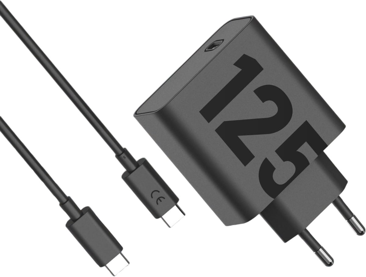 Motorola TurboPower 125W lader - met USB Type-C Kabel - Zwart