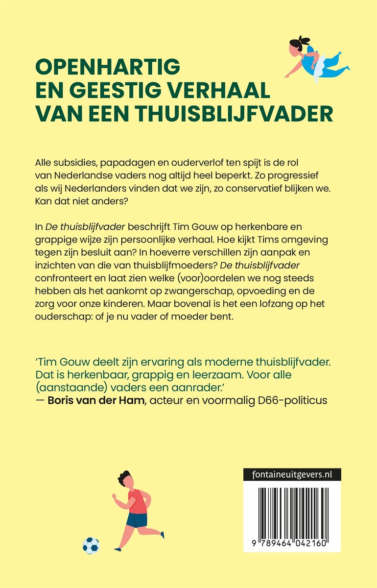 De thuisblijfvader - back cover