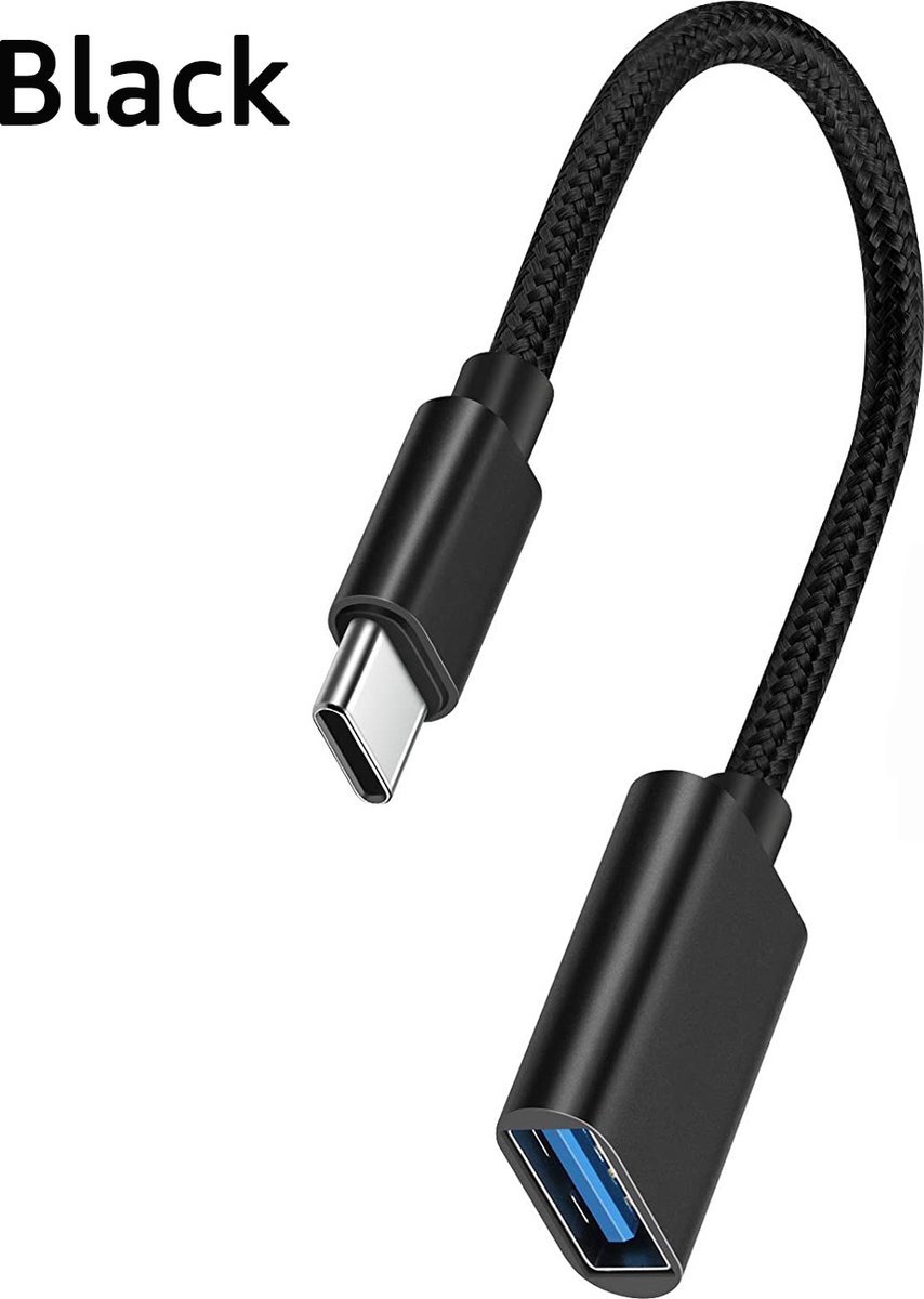 USB-C naar USB-A Adapter - USB-C to USB-A - USB 3.0 - 5Gbps - Zwart adapter