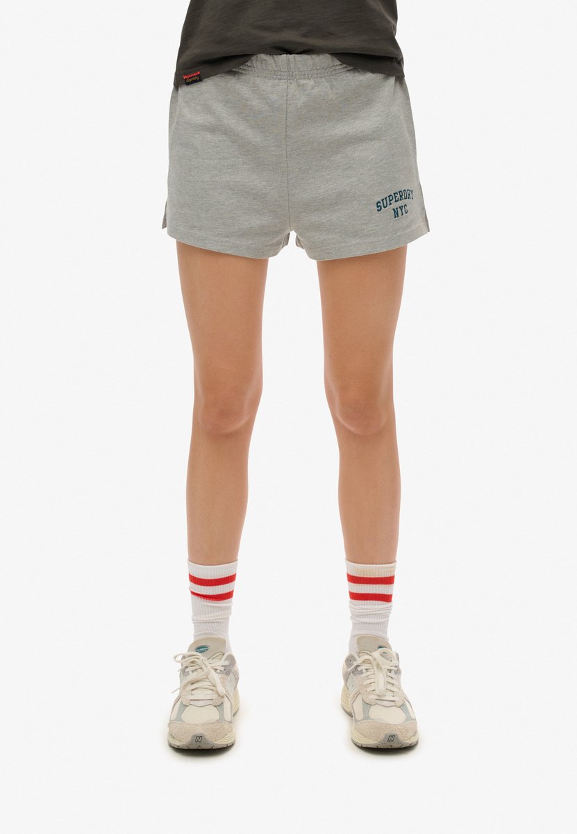 Superdry Athletic Essentials short met print Dames Korte broeken Grijs