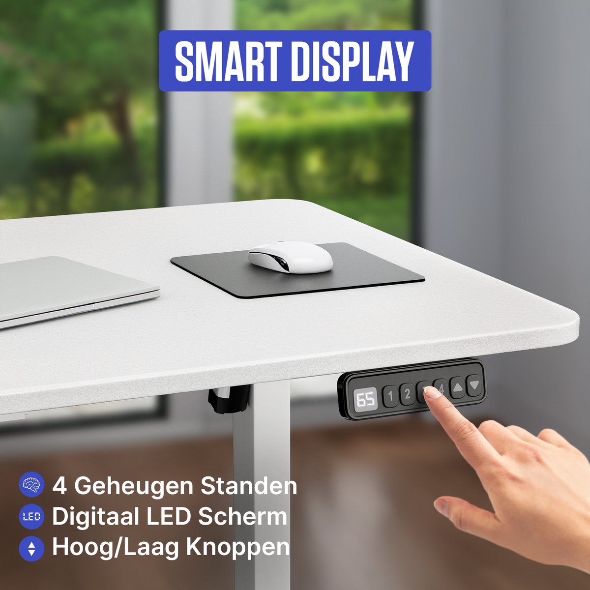 LG Stane Zit Sta Bureau 160x80 - 4 Geheugen thumbnail 2