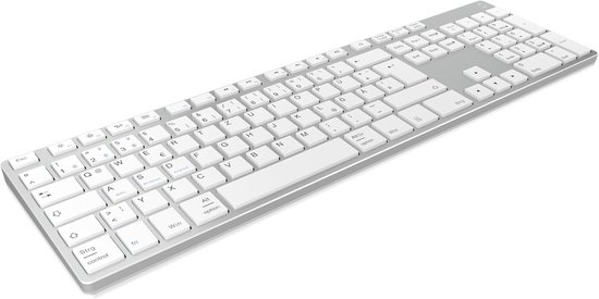 TECKNET Bluetooth draadloos toetsenbord, oplaadbaar slank toetsenbord