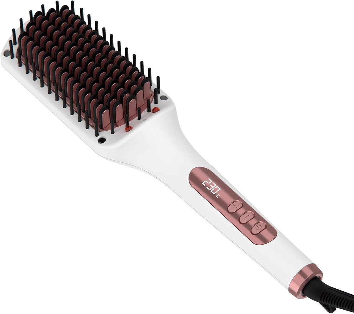 Expert Ion Brush Stijlborstel - 65W Keramische Coating | 3D-Borstels | Ionen Technologie | 6 Temperatuurstanden 130-230°C | Elektronisch Display