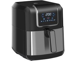 Stemily Airfryer - 6.5 L - 1700W - LED-touchscreen - 8 Automatische Programma's - Uitneembare Mand en Lade - 36,5x29x33,8cm