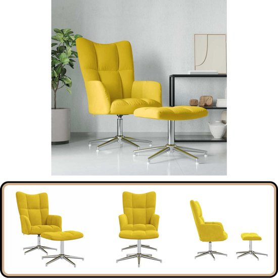 vidaXL Relaxstoel met voetenbank fluweel wijnrood, stoel, lounge stoel, lounge zitplaatsen, relaxstoel, woonkamer stoel, relaxstoel, fluwelen stoel
