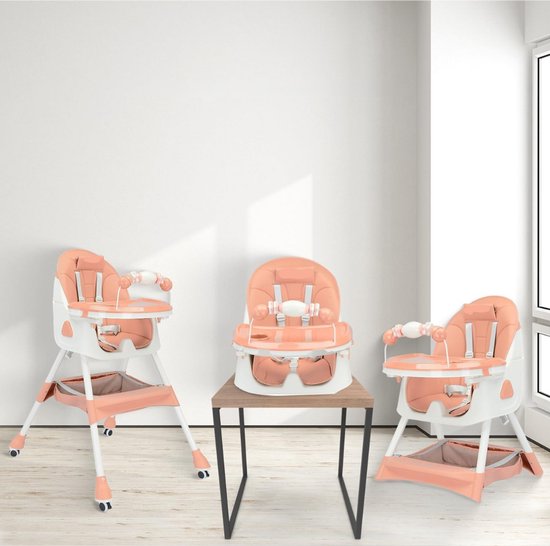 Zylo® Kinder Eetstoel - Baby Eetstoel - Kinderstoel Baby - 25x44x92 - Roze van Zylo — afbeelding 3