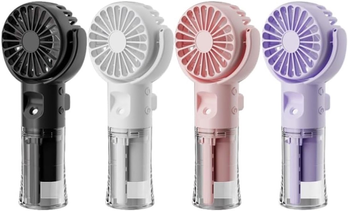 Oplaadbare Mini-Handventilator met Waternevel - Krachtige Motor en Instelbare Snelheden