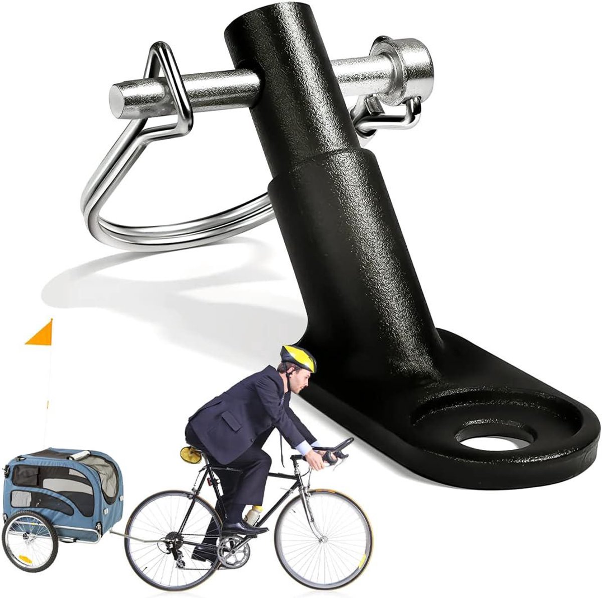 Fiets-trailer koppeling - Duurzaam en eenvoudig te bevestigen - 1 stuk