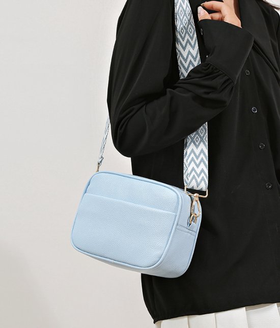 Sac Bandoulière Femme Bleu élégant - Petit Sac De Jour En Simili Cuir