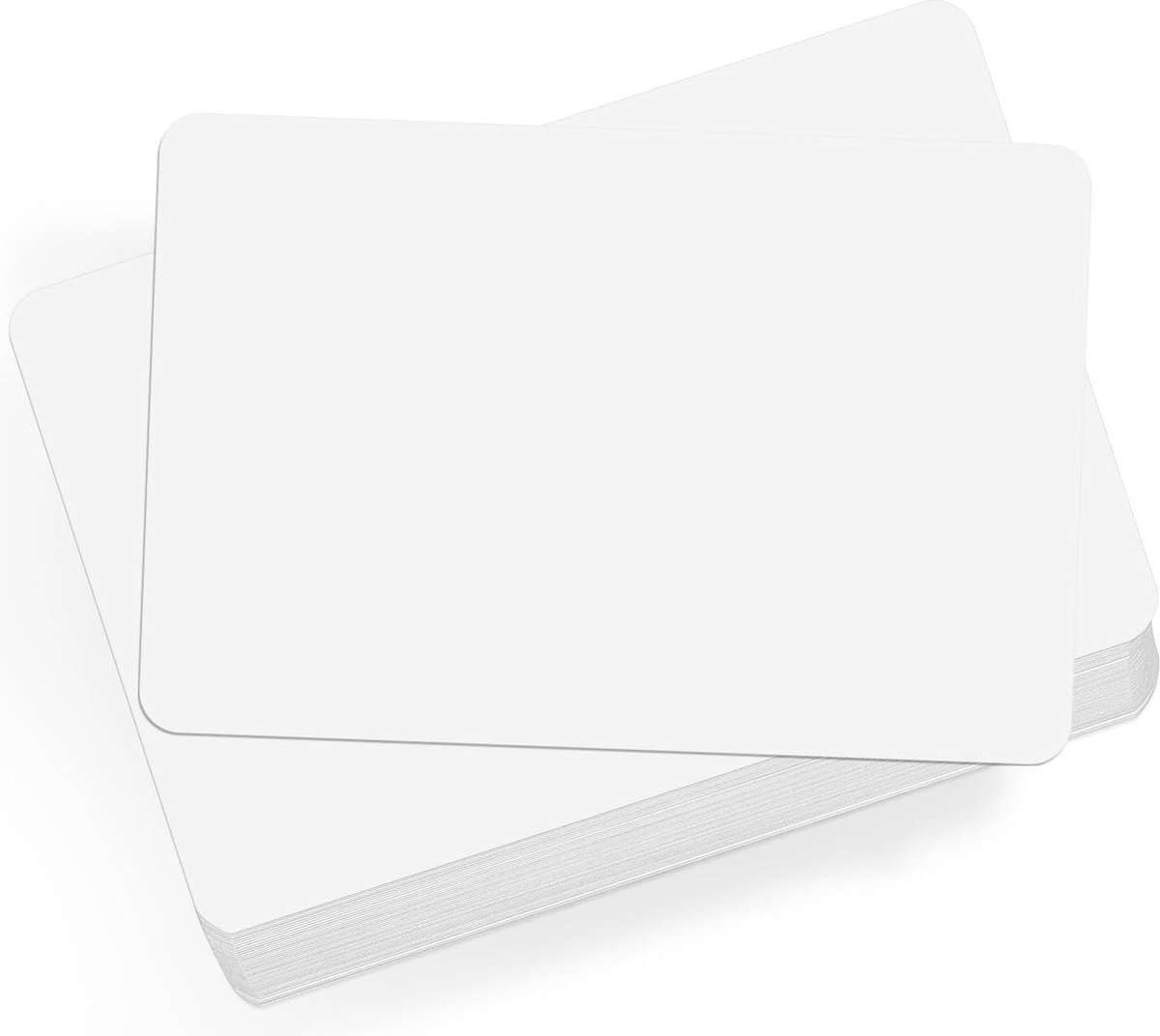 Ansichtkaart Papier Cardstock 54 stuks A6 Blank Message Paper 250gsm 4x6 inch Wit Blanco Postkaarten - DIY afdrukbare ansichtkaarten Set - Ronde .