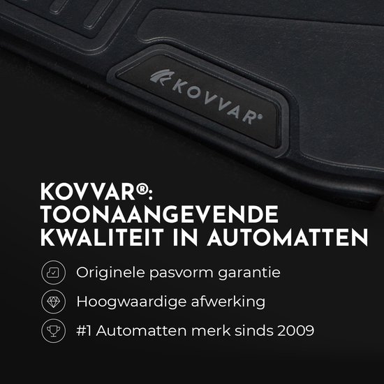 Tapis de coffre en caoutchouc sur mesure pour Skoda Kodiaq 2024 - présent - Version : Convient uniquement aux modèles avec plancher de chargement bas