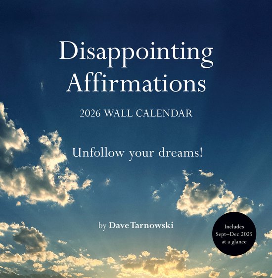 Disappointing Affirmations 2026 Wall Calendar - cover