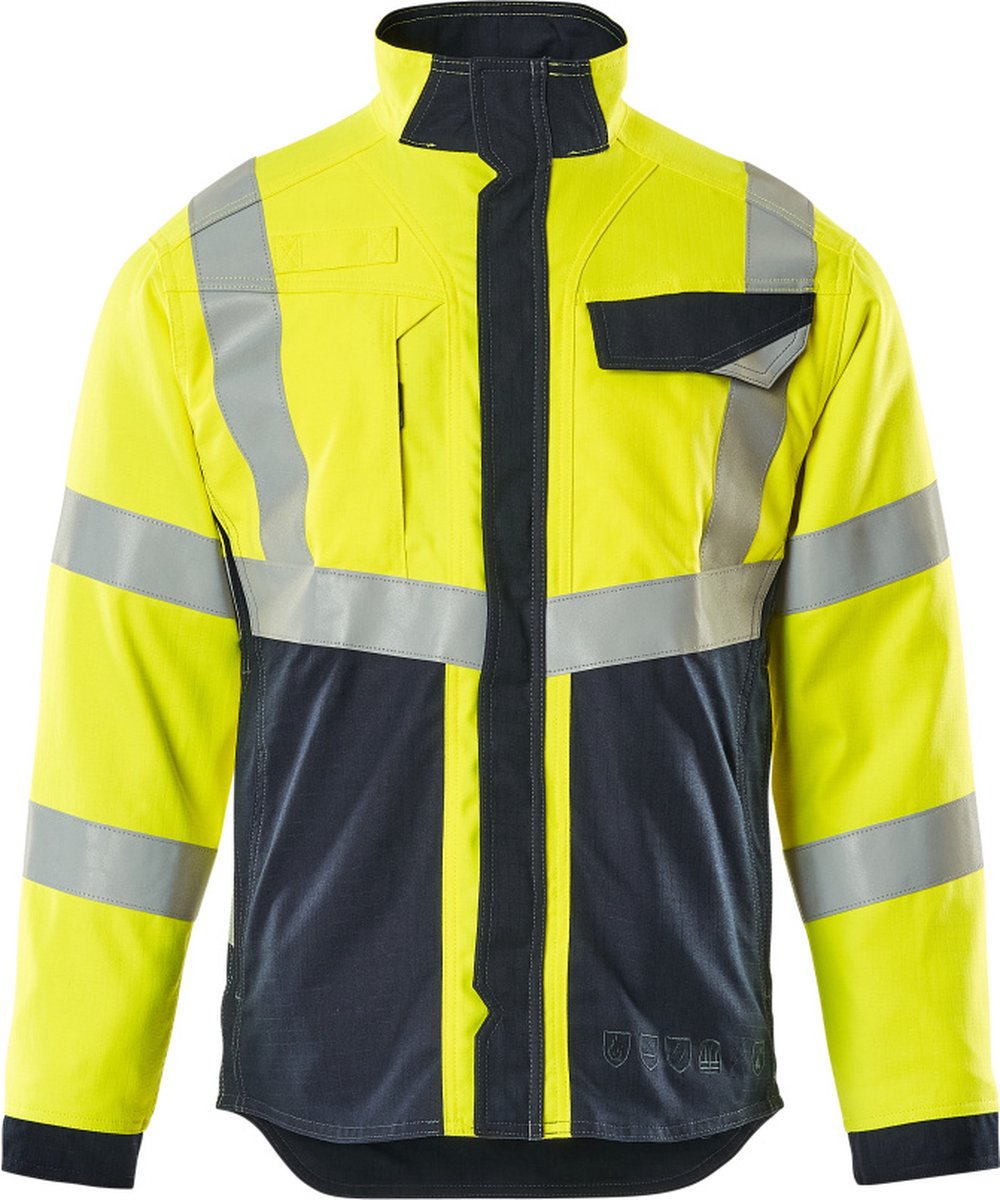 Mascot Multisafe Jas 13809-216 hi-vis /donkermarine Geel