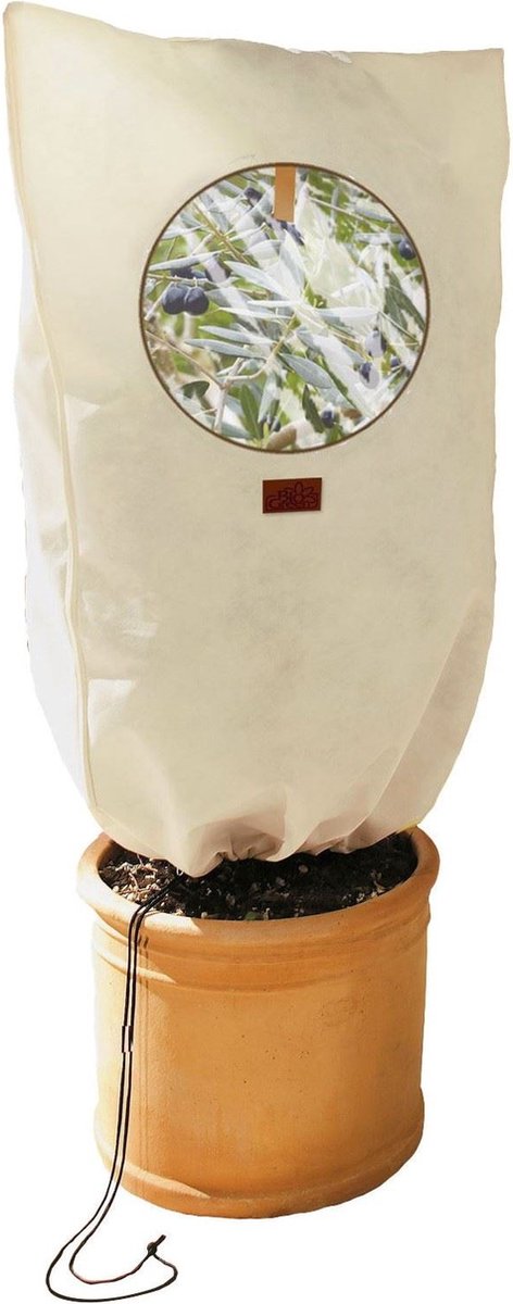 BioGreen Plantenhoes XL met kijkvenster - 100 x 80 cm - geschikt tot diameter 51 cm - Beschermt tegen allerlei weersomstandigheden - Geschikt voor planten tot 100 cm en Ø 51 cm - Met handig kijkvenster
