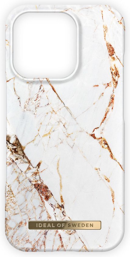 iDeal of Sweden Fashion Backcover voor de Apple iPhone 16 Pro - Carrara Gold