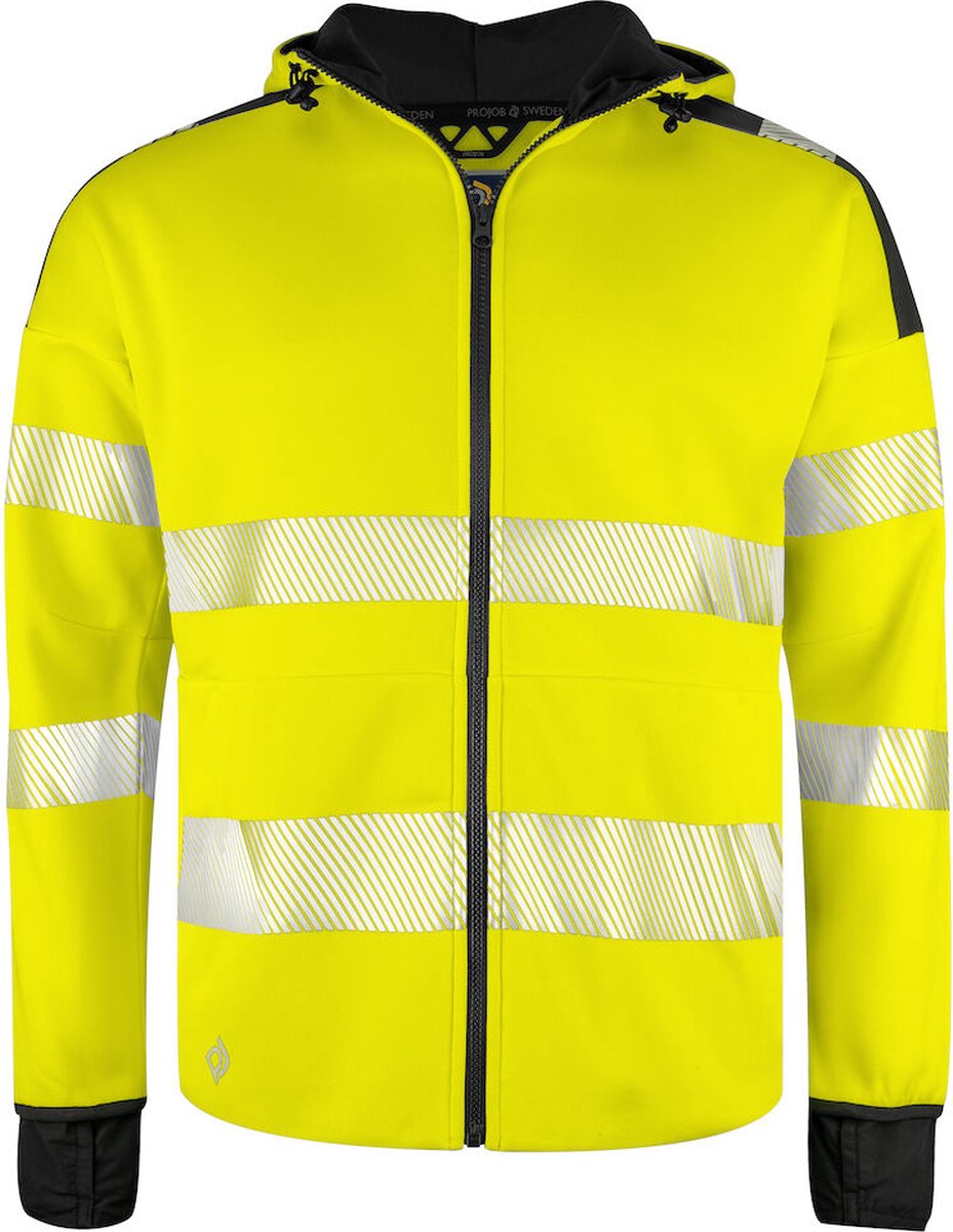 ProJob 6110 SIGNALISATIEHOODIE EN ISO 20471 KLASSE 3 646110 Zwart
