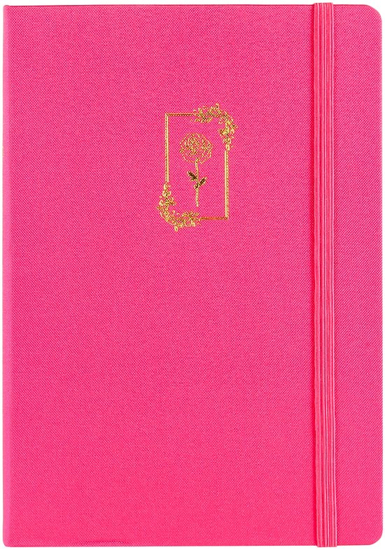 Victoria's Journals Bullet Journal - Notitieboek A5 - 160 gsm - Luxe Hardcover Notebook Dotted - Fuchsia