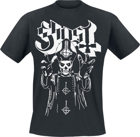 Ghost Pope's Wrath Unisex T-shirt - zwart - M