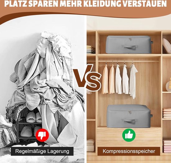 2 stuks ultra ruimtebesparende zelfcomprimerende organizer