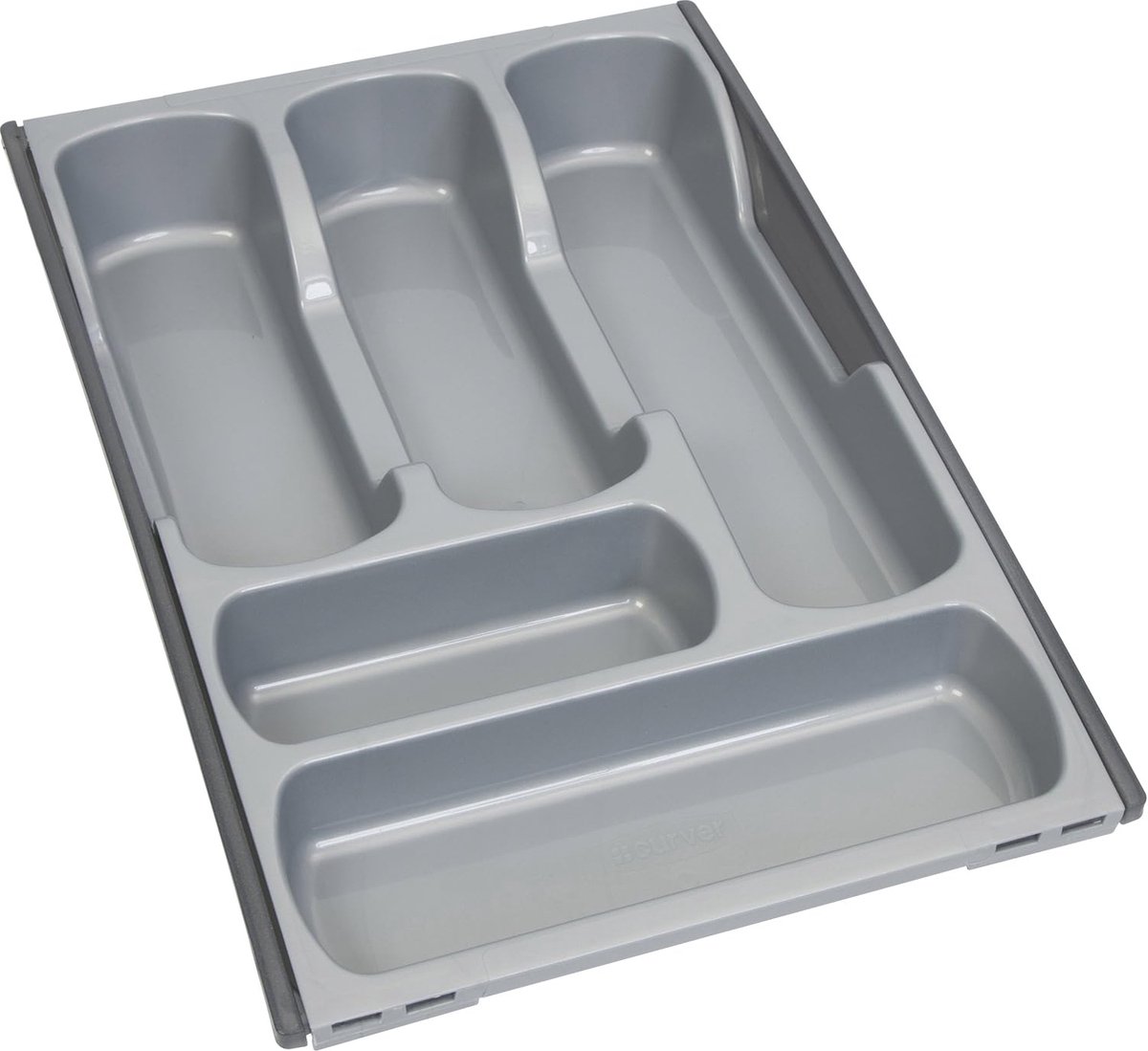 Goodivery ® Zilveren uitschuifbare besteklade, 30-50 cm breed