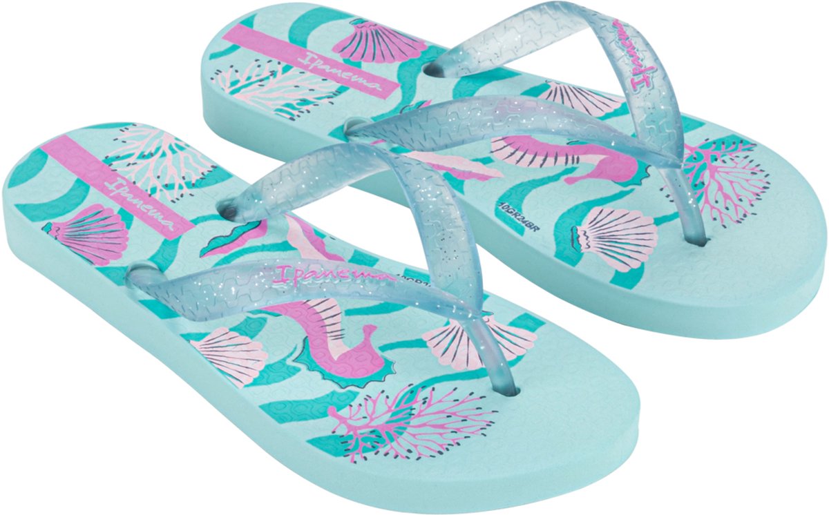 Ipanema Classic Kids Unisex Junior Slippers - Blue/Lilac