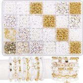 20 Perles Rondes Laiton Plaqué Or 4mm