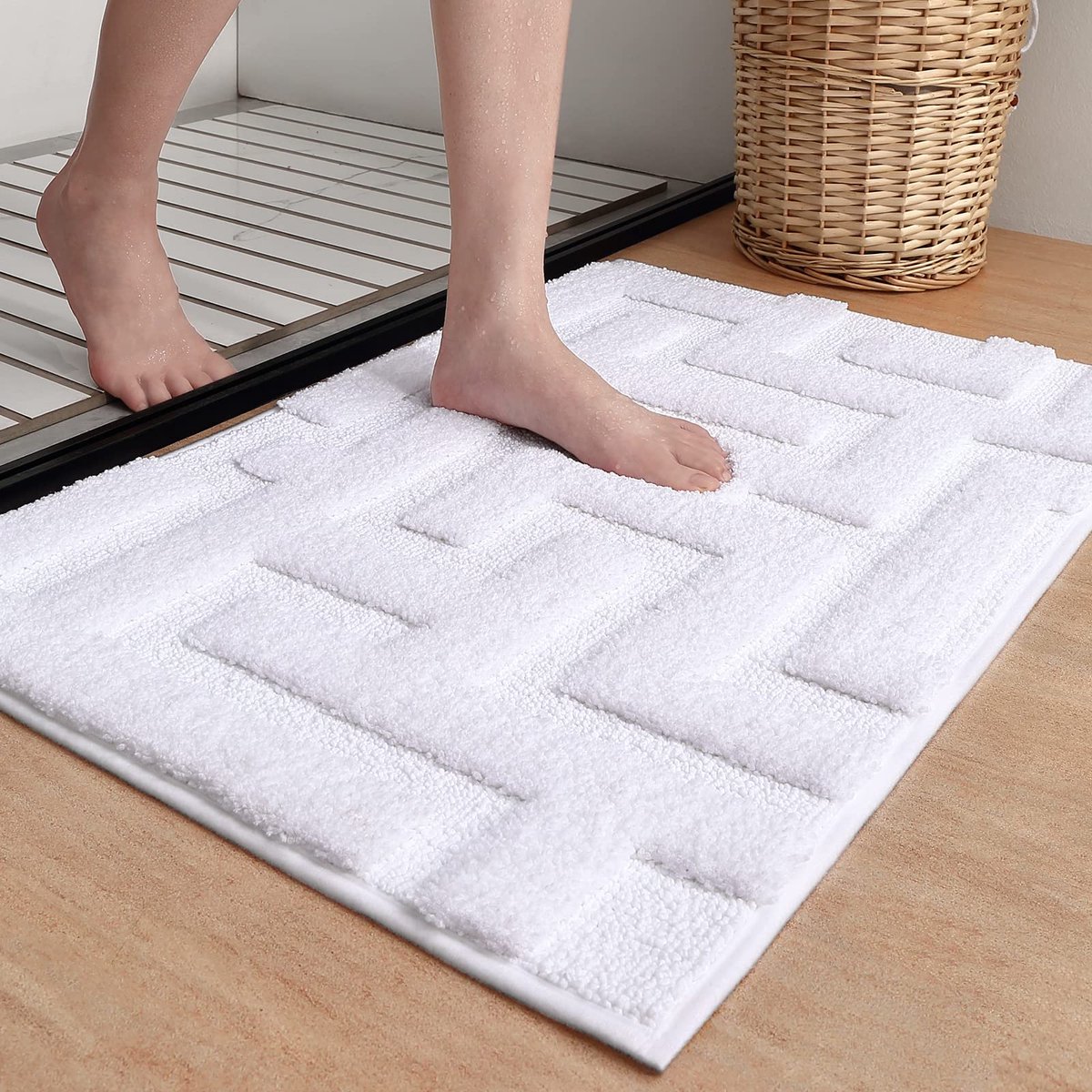 La'Moussawi ® Zachte Antislip Badmat van Microvezel voor Comfort en Veiligheid in de Badkamer