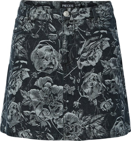 Pieces Pcarosa W Deni Skirt Black Rose | Zwart | Maat: M