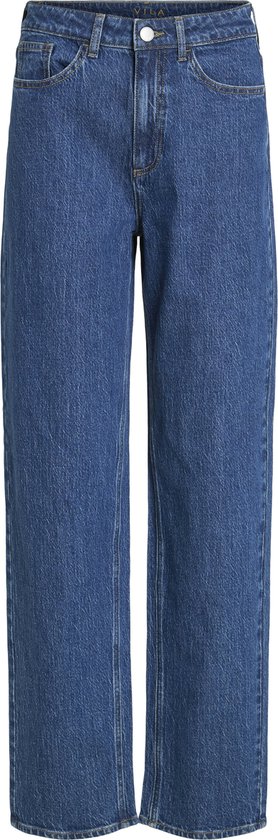 Vila Jeans Vikelly Jaf Hw Straight Jeans-noos 14084730 Medium Blue Denim/wash Mdb 244 Dames Maat - W44 X L30